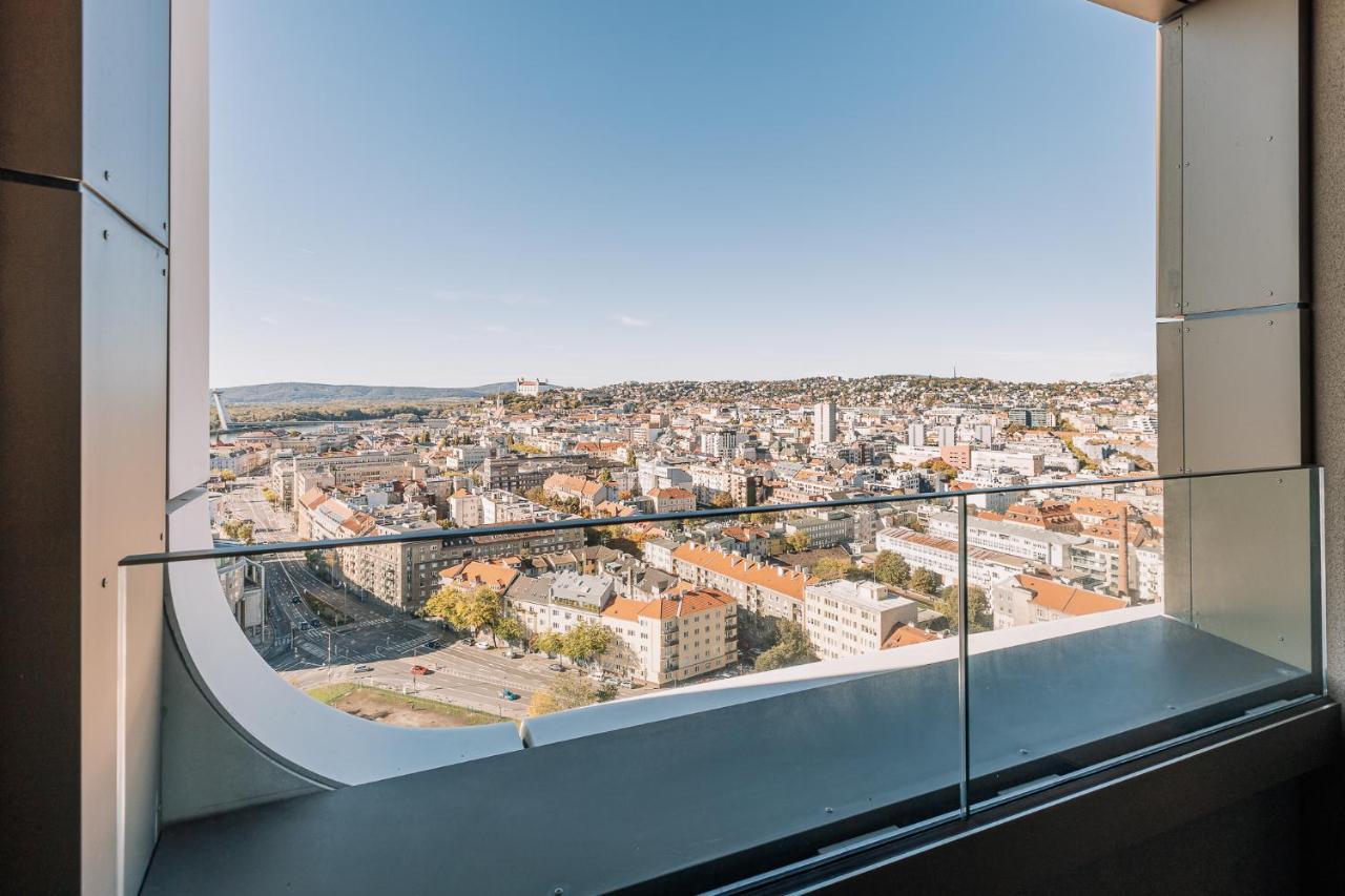 Skau Coral Residence In Sky Park 22 Floor 1Tower Panoramic View Free Parking Bratislava Exterior foto